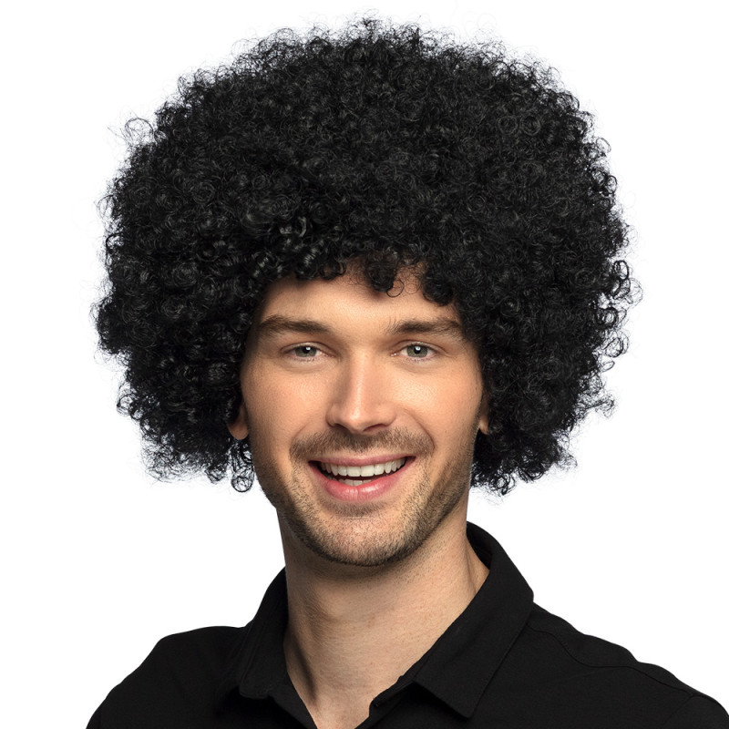 Afro parochňa, čierna, XL